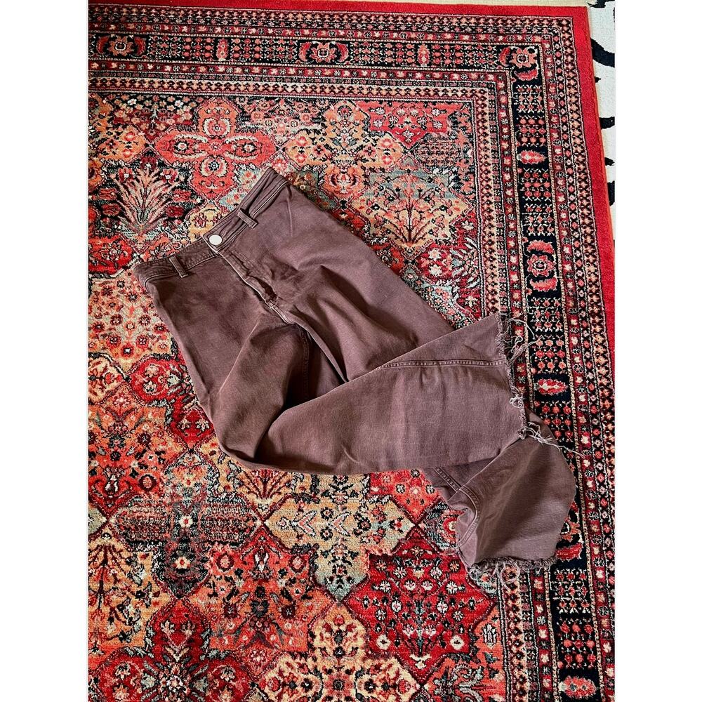ZARA High Waist Straight Leg Marine Pants